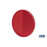 CATADIÓPTRICO REDONDO ROJO Ø 60 MM ADHESIVO