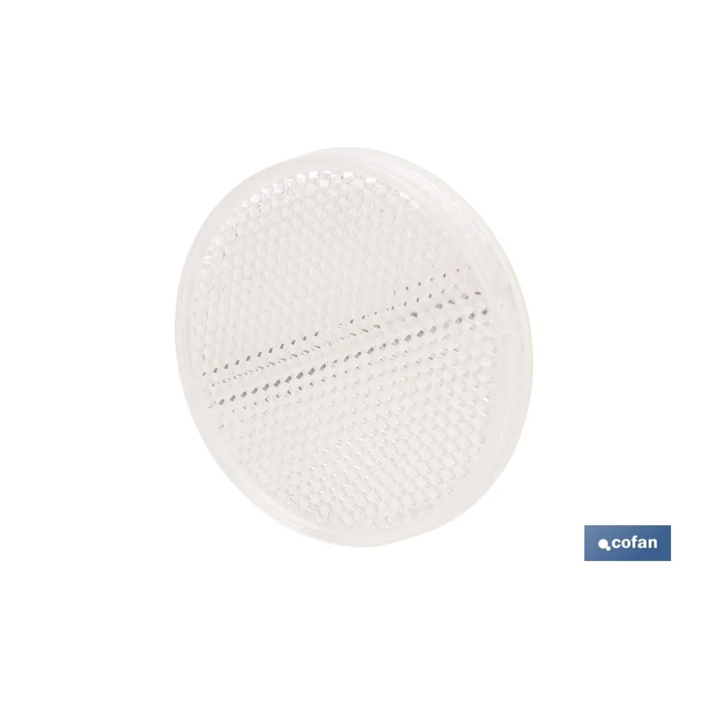 CATADIÓPTRICO REDONDO BLANCO Ø 60 MM ADHESIVO