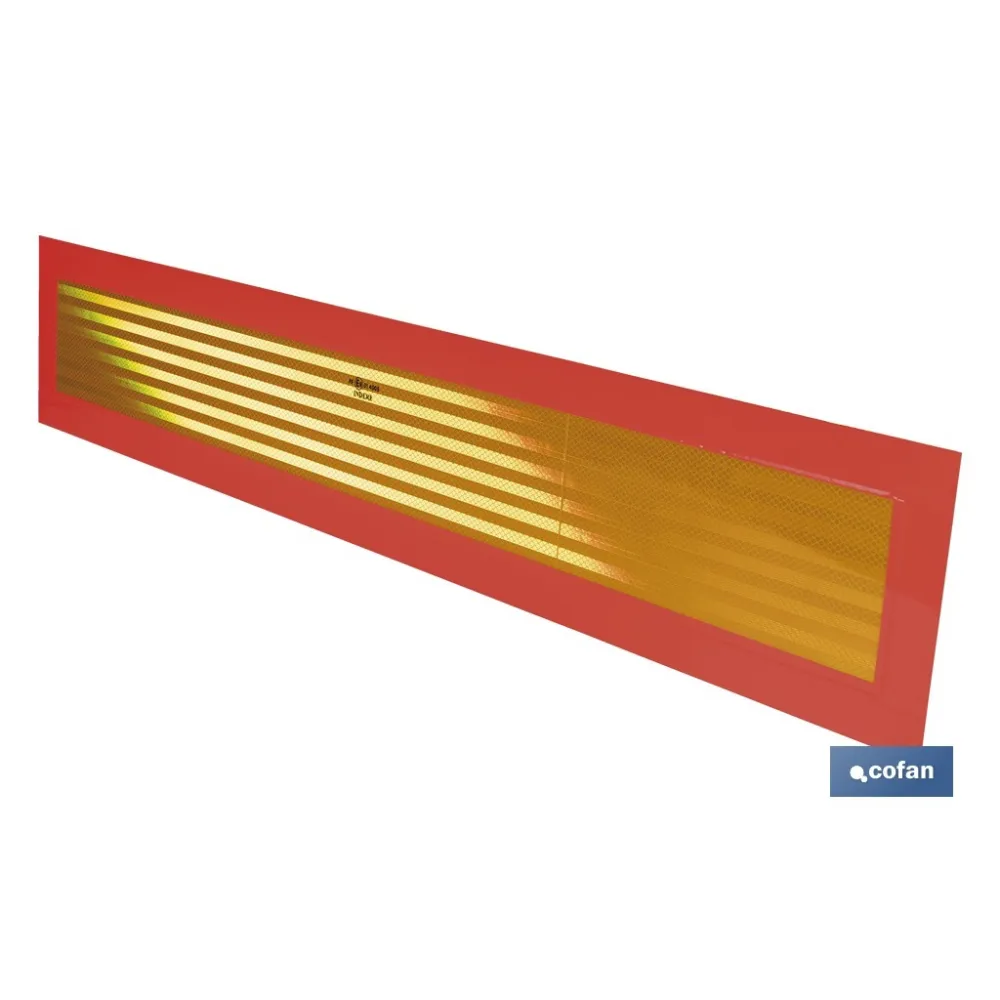 PLACA V-6 VEHICULOS LARGOS 1130X200MM.