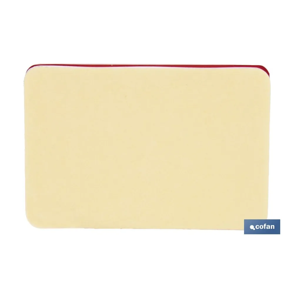 CATADIÓPTRICO RECTANGULAR ROJO 56 X 39 MM CON ADHESIVO