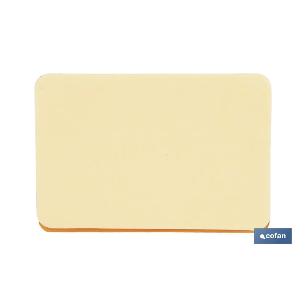 CATADIÓPTRICO RECTANGULAR ÁMBAR 56 X 39 MM CON ADHESIVO