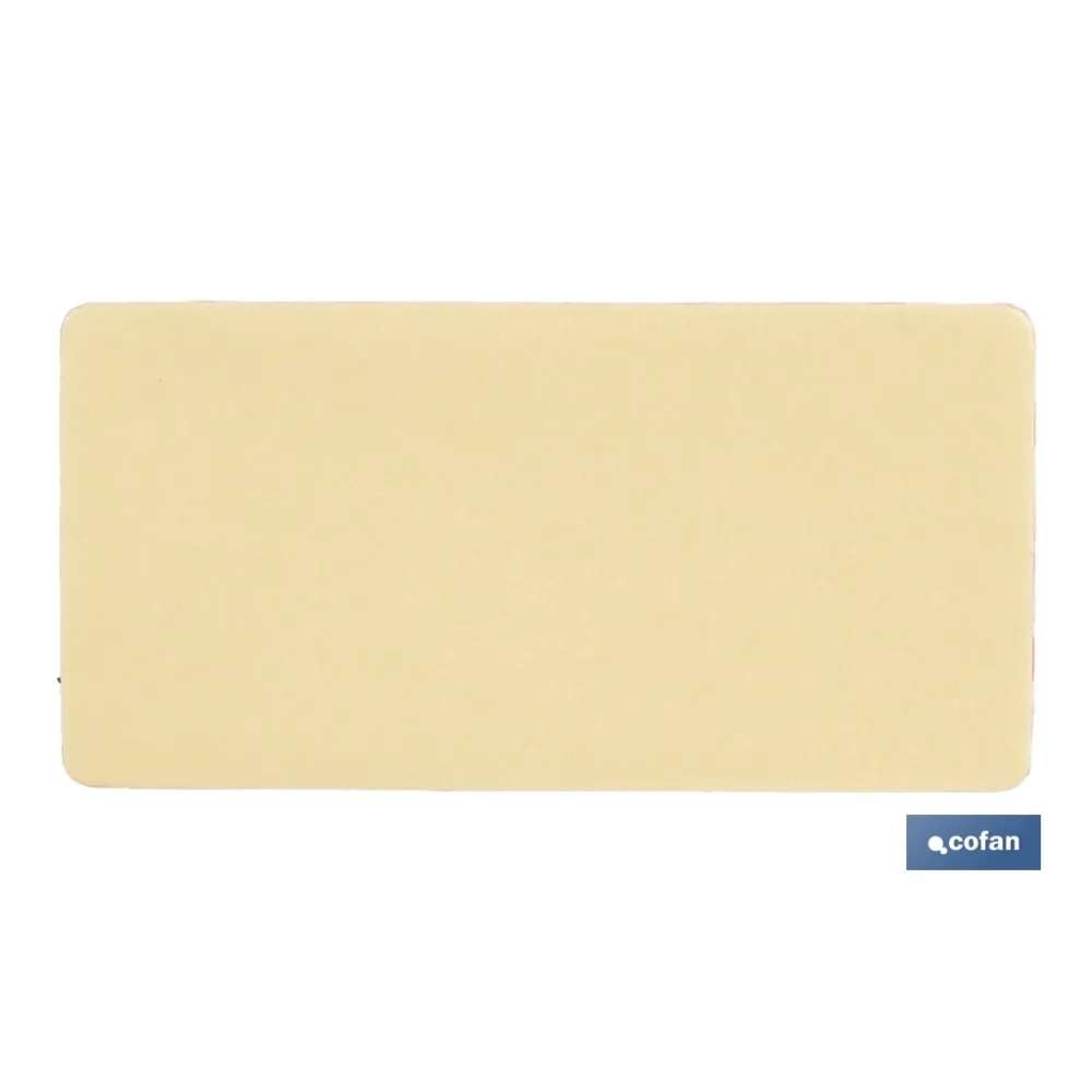 CATADIÓPTRICO RECTANGULAR ÁMBAR 71 X 35 MM CON ADHESIVO