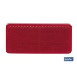 CATADIÓPTRICO RECTANGULAR ROJO 94 X 44 MM CON ADHESIVO