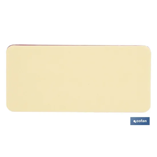 CATADIÓPTRICO RECTANGULAR ROJO 94 X 44 MM CON ADHESIVO