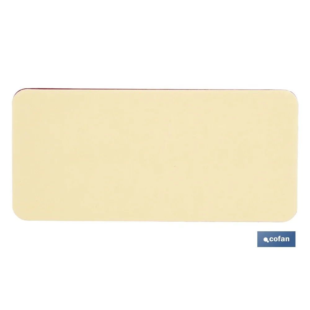 CATADIÓPTRICO RECTANGULAR ROJO 94 X 44 MM CON ADHESIVO