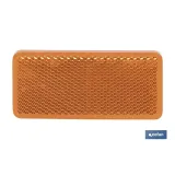 CATADIÓPTRICO RECTANGULAR ÁMBAR 94 X 44 MM CON ADHESIVO