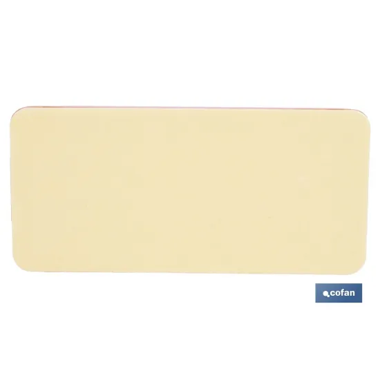 CATADIÓPTRICO RECTANGULAR ÁMBAR 94 X 44 MM CON ADHESIVO