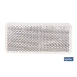 CATADIÓPTRICO RECTANGULAR BLANCO 94 X 44 MM CON ADHESIVO