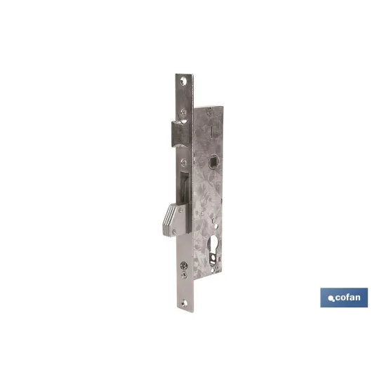 Cerradura Embutir Palanca D85E28 Níquel (L.Corta)