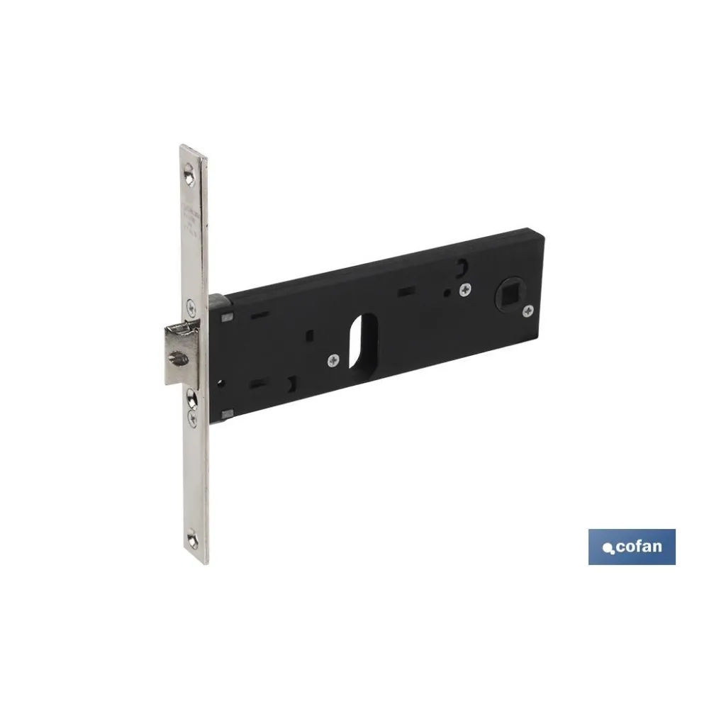 Cerradura zócalo oval E70 F16- Níquel (P/Metal)