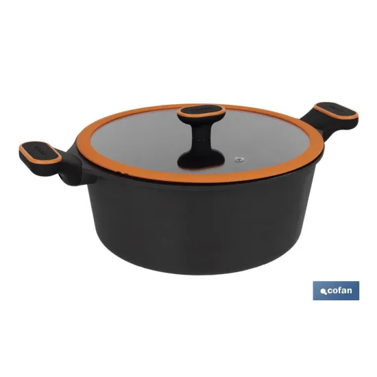CACEROLA 28 CM FULL INDUCTION ALUMINIO FUNDIDO OLIVIER