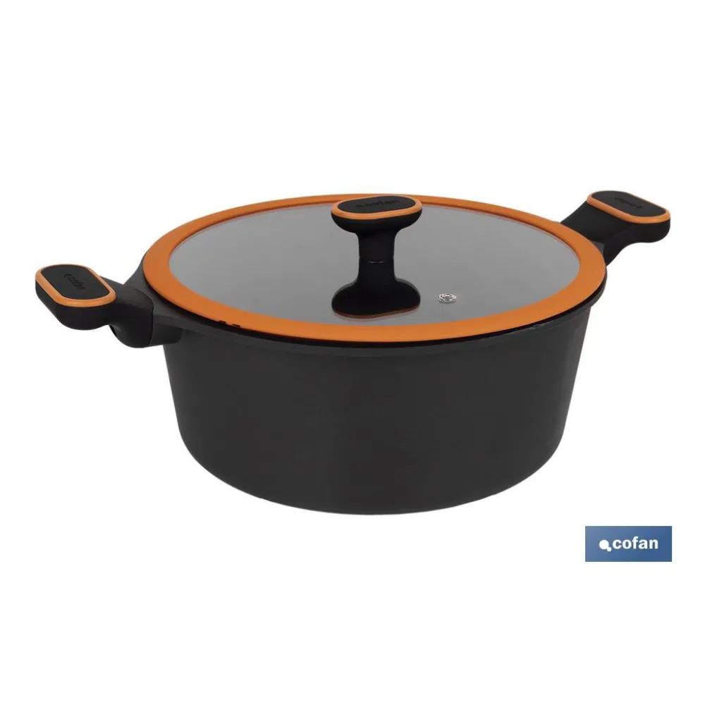 CACEROLA 28 CM FULL INDUCTION ALUMINIO FUNDIDO OLIVIER