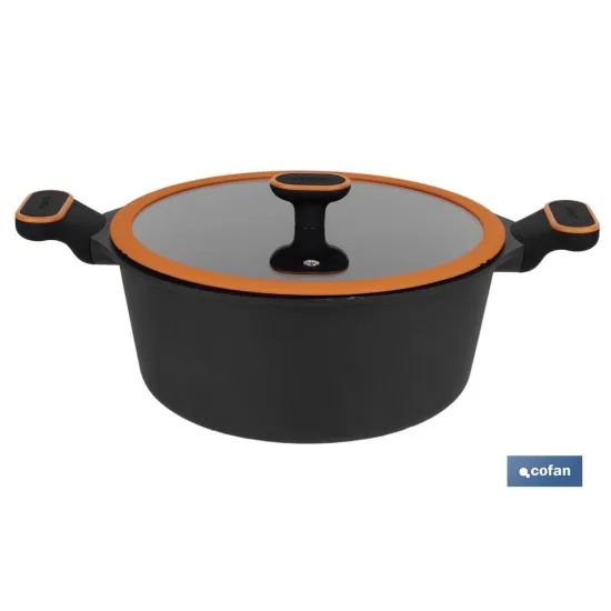 CACEROLA 28 CM FULL INDUCTION ALUMINIO FUNDIDO OLIVIER