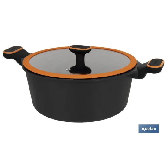 CACEROLA 28 CM FULL INDUCTION ALUMINIO FUNDIDO OLIVIER
