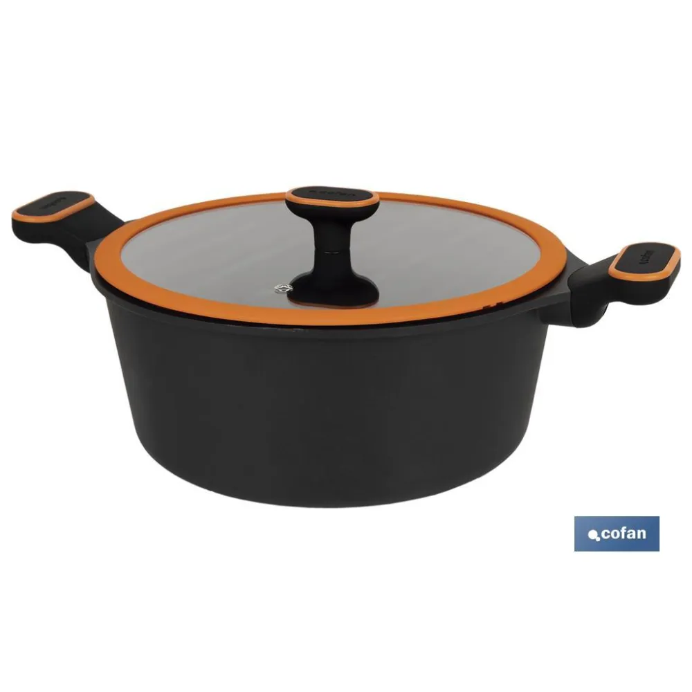 CACEROLA 28 CM FULL INDUCTION ALUMINIO FUNDIDO OLIVIER