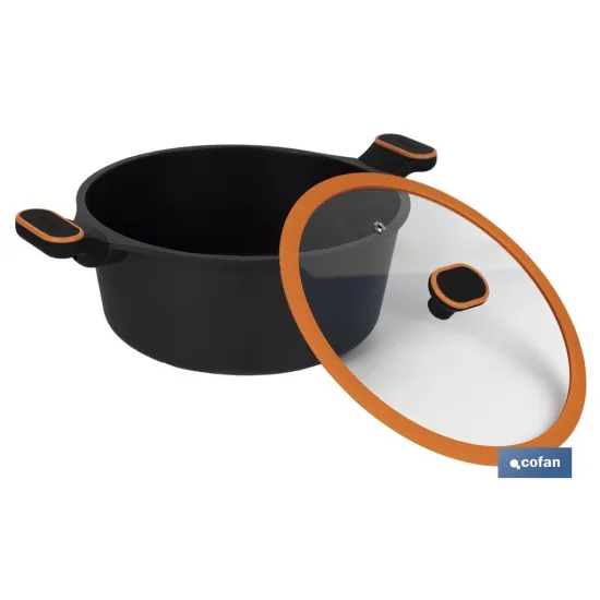 CACEROLA 28 CM FULL INDUCTION ALUMINIO FUNDIDO OLIVIER