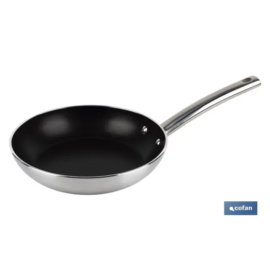 SARTÉN PROFESIONAL 24 CM ALUMINIO Y MANGO ACERO INOXIDABLE TYLER