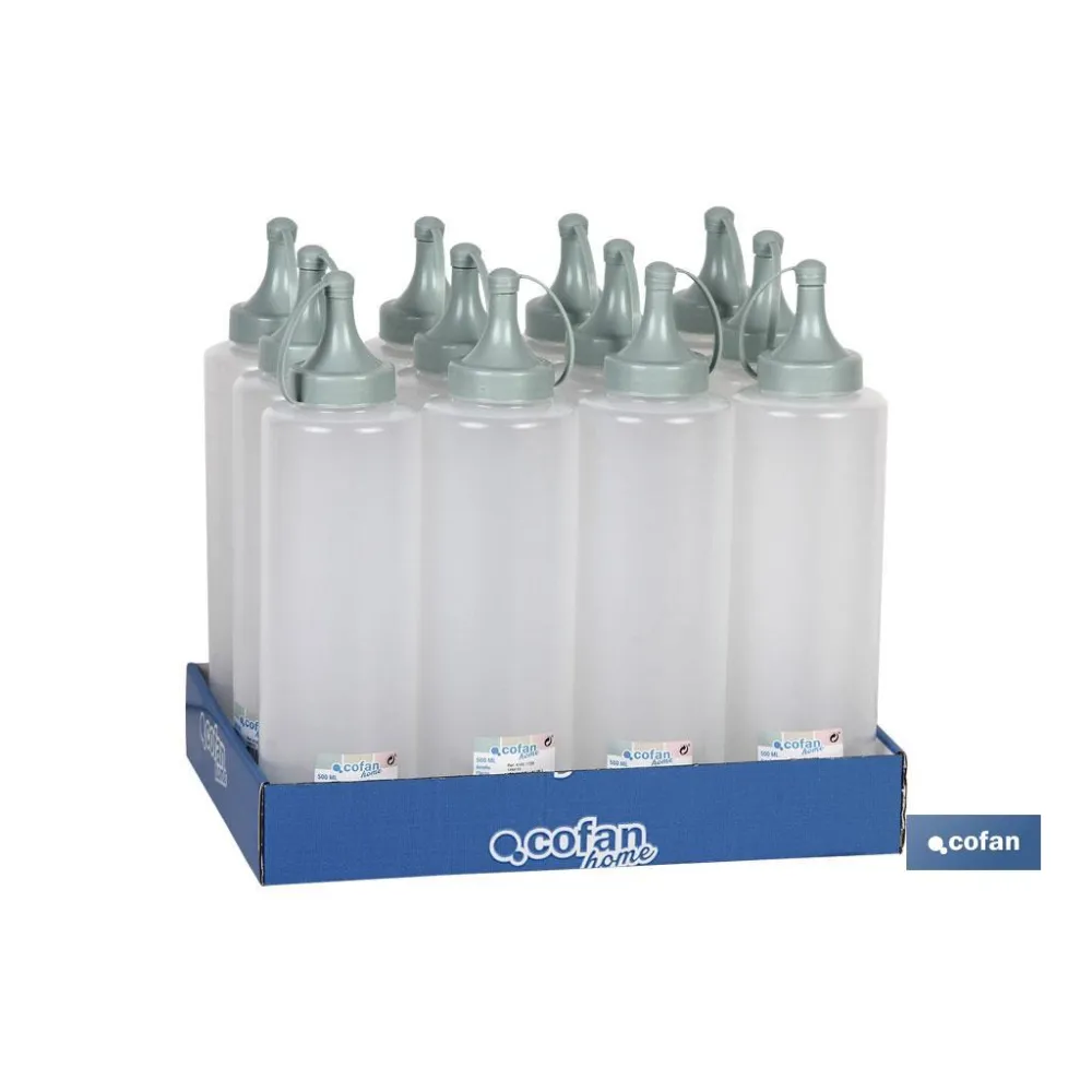 BOTELLA ACEITERA MODELO ALBAHACA  250 ML VERDE AGUA  5X20cm