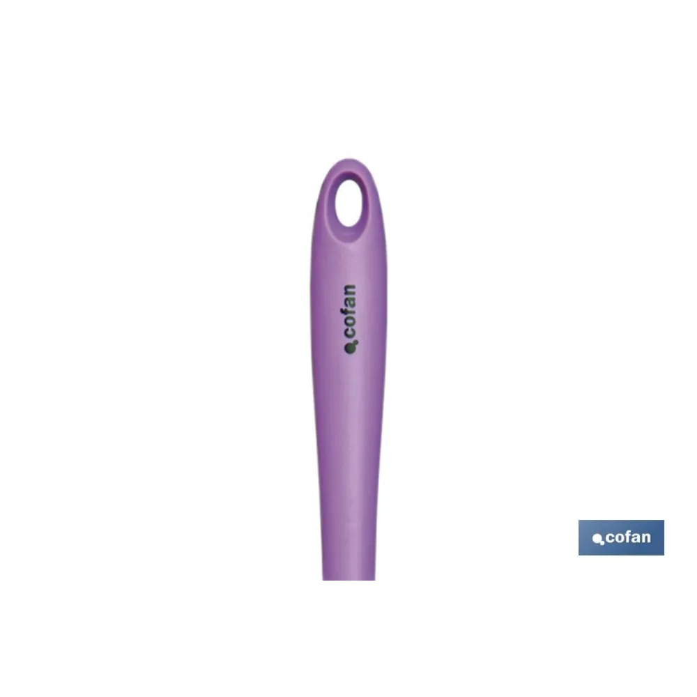 CAZO SOPA SILICONA MODELO VERGINI MORADA 28 X 8.5 CM