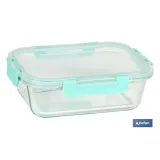 SET DE 3 RECIPIENTES DE BOROSILICATO MODELO AGATHA 640 ML -1040 ML-1520 ML