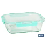 SET DE 3 RECIPIENTES DE BOROSILICATO MODELO AGATHA 640 ML -1040 ML-1520 ML
