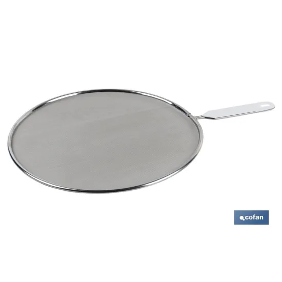 TAPA ANTISALPICADURAS EN MALLA DE ACERO INOXIDABLE 29 CM