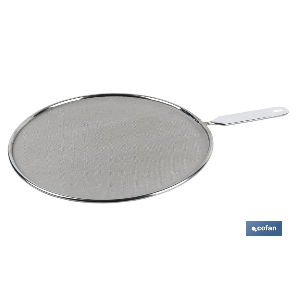 TAPA ANTISALPICADURAS EN MALLA DE ACERO INOXIDABLE 29 CM