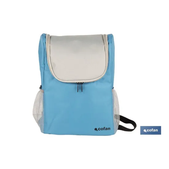 MOCHILA NEVERA COLOR AZUL/GRIS CLARO 10 L