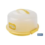 TARTERA REDONDA AMARILLA OPACA PAVLOVA CON ASAS Ø34,5 X 18,5 CM venta unitaria