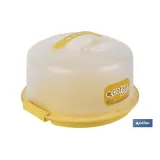 TARTERA REDONDA AMARILLA OPACA PAVLOVA CON ASAS Ø34,5 X 18,5 CM venta unitaria