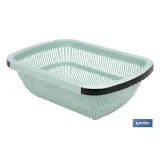 ESCURRIDOR RECTANGULAR EXTENSIBLE VERDE 50,5 X 24,5 X 11,5 CM