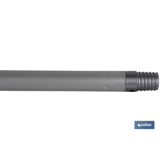 PALO METALICO  PINTADO ALUMINIO 1.40 m (Diametro 3.2 cm