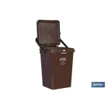 CONTENEDOR MARRON PARA RESIDUOS ORGANICOS  25L