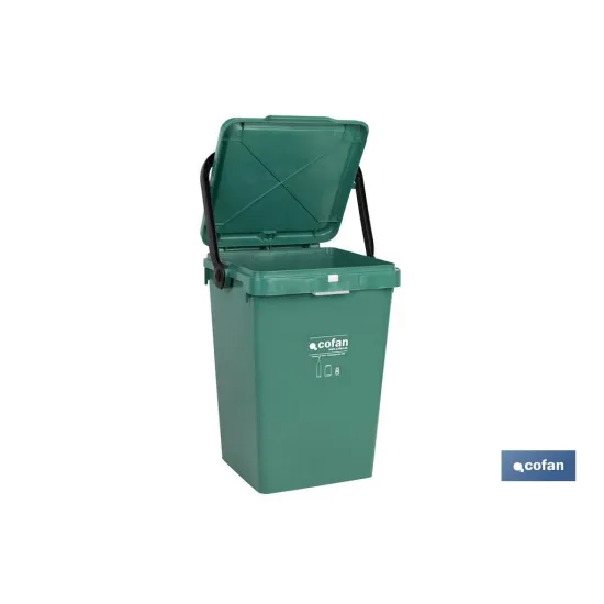 CONTENEDOR VERDE PARA VIDRIO  25L.