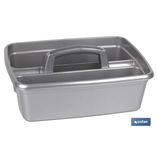 ORGANIZADOR DE LIMPIEZA  COLOR GRIS  39.5X29X16cm venta unitaria