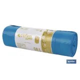 BOLSA DE BASURA  AUTOCIERRE PERFUMADA  70 x70 CM G.120 COLOR AZUL10 UDS 50l