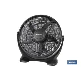 VENTILADOR DE SUELO 5 PALAS 3 VELOCIDADES 90W NEGRO