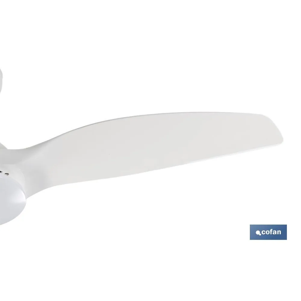 VENTILADOR DE TECHO BLANCO CON LUZ LED 132 CM 55 W