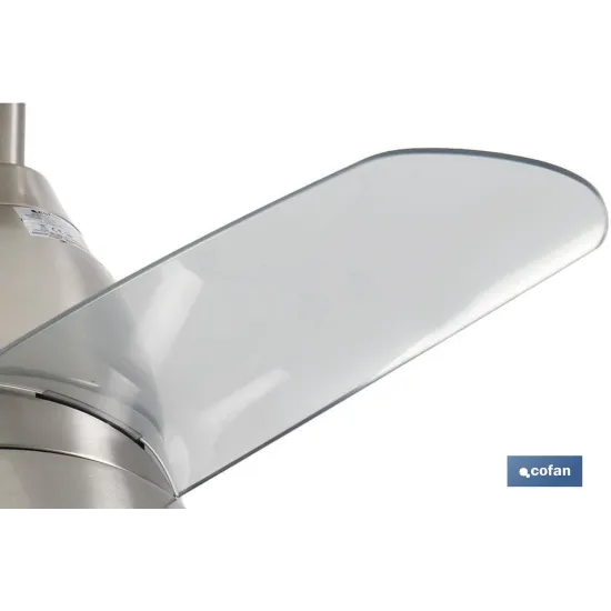VENTILADOR DE TECHO DE ACERO CON LUZ LED 92 CM 55 W