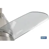 VENTILADOR DE TECHO DE ACERO CON LUZ LED 92 CM 55 W