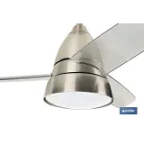 VENTILADOR DE TECHO DE ACERO CON LUZ LED 92 CM 55 W