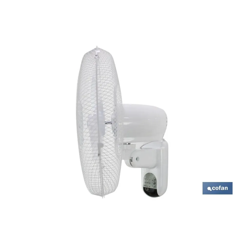 VENTILADOR DE PARED, TEMPORIZADOR, MANDO A DISTANCIA, 50 W