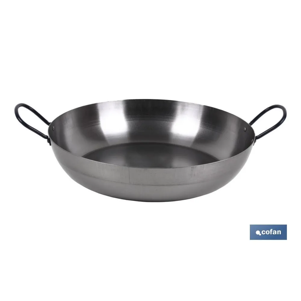 SARTEN LIONESA ACERO C/ASAS Ø50cm