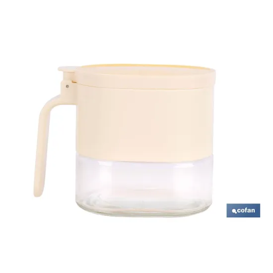 AZUCARERO/SALERO DE VIDRIO CON TAPA Y CUCHARILLA