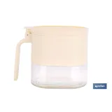 AZUCARERO/SALERO DE VIDRIO CON TAPA Y CUCHARILLA