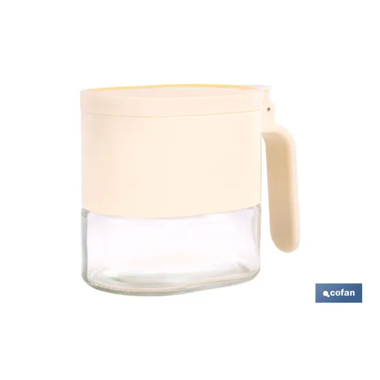 AZUCARERO/SALERO DE VIDRIO CON TAPA Y CUCHARILLA