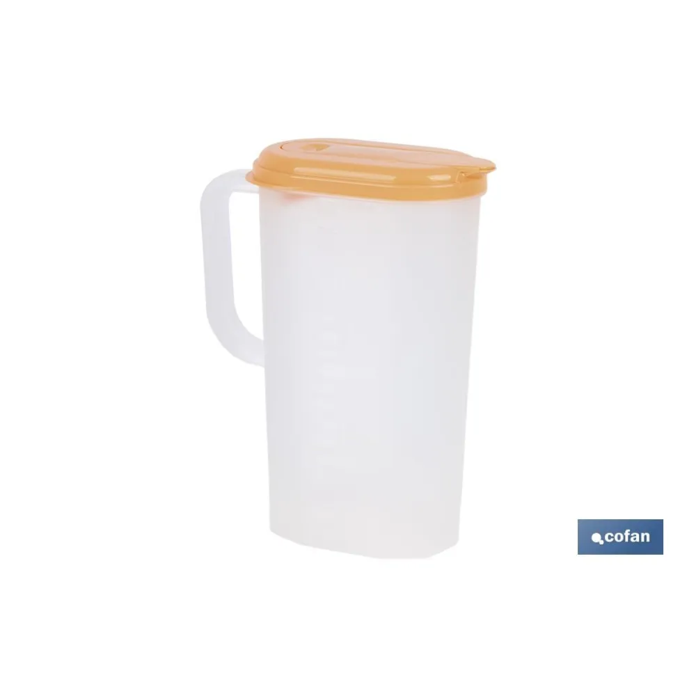 JARRA DE AGUA 2L NARANJA  MODELO MANANTIAL 25X19X9.5cm