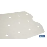 ALFOMBRA ANTIDESLIZANTE CON VENTOSAS BAÑERA/DUCHA BLANCO 36 X 72 cm