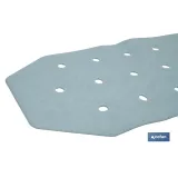 ALFOMBRA ANTIDESLIZANTE CON VENTOSAS BAÑERA/DUCHA AZUL CLARO 36 X 72 cm