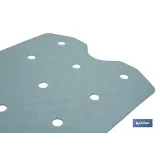 ALFOMBRA ANTIDESLIZANTE CON VENTOSAS BAÑERA/DUCHA AZUL CLARO 36 X 72 cm